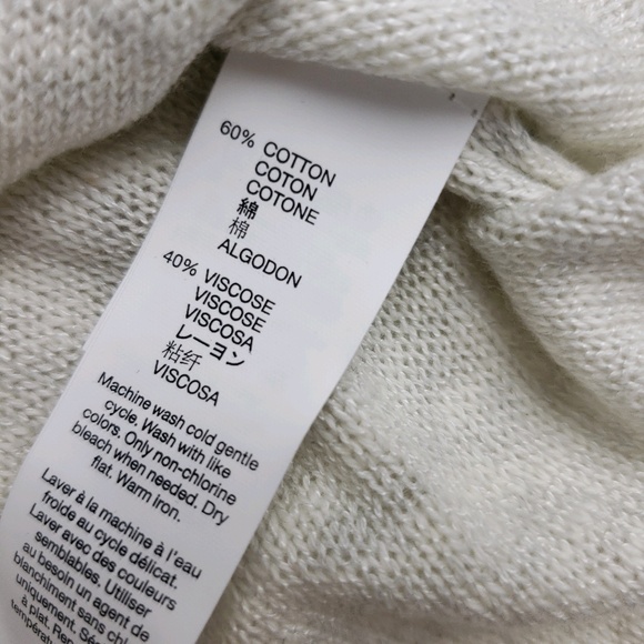 Gap Cream Color Sweater Top Sz XL New - Picture 6 of 8